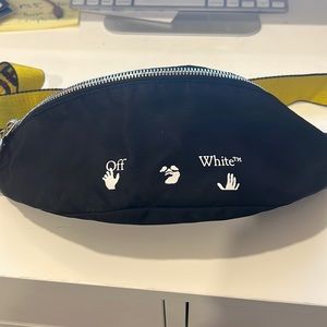 Off White logo print belt bag